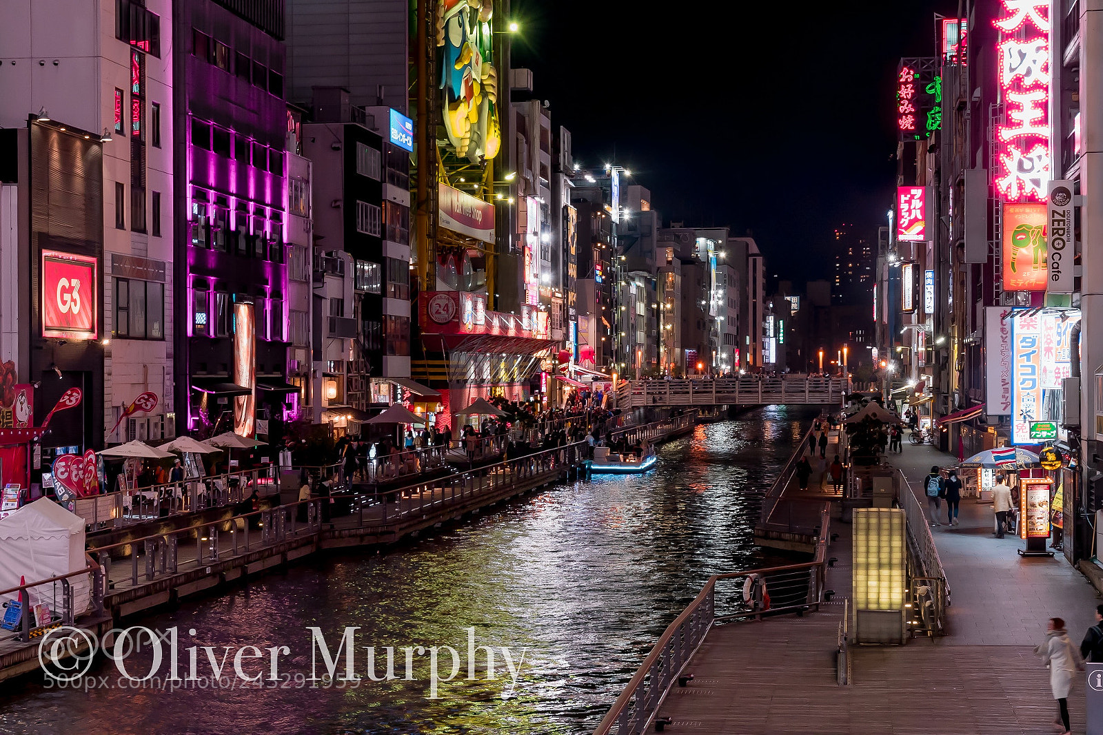 Nikon D500 sample photo. Dotombori canal osaka japan photography