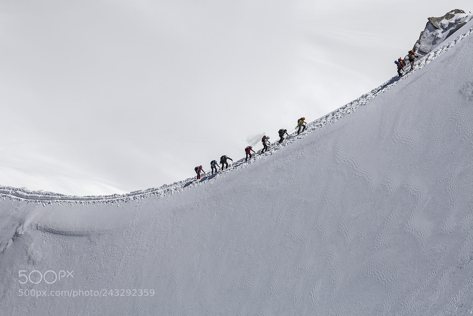 Canon EOS 5D Mark II sample photo. Alpinists at a snow photography