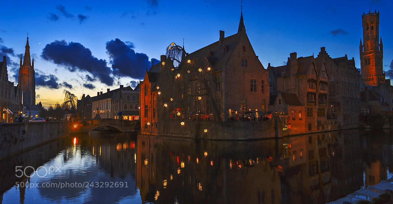 Canon EOS 60D sample photo. Bruges panoramic photography