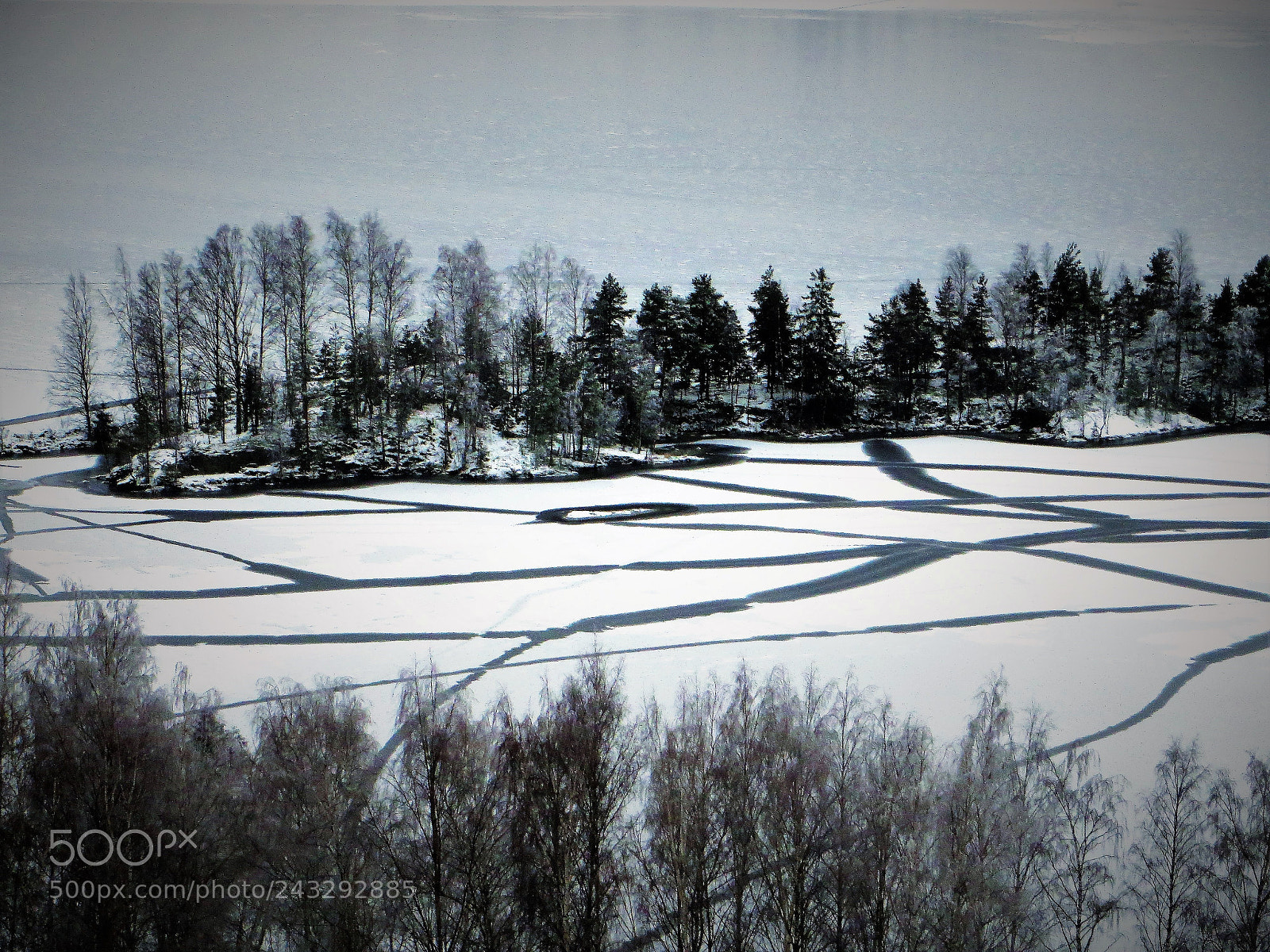 Canon PowerShot SX270 HS sample photo. Stripes on ice photography