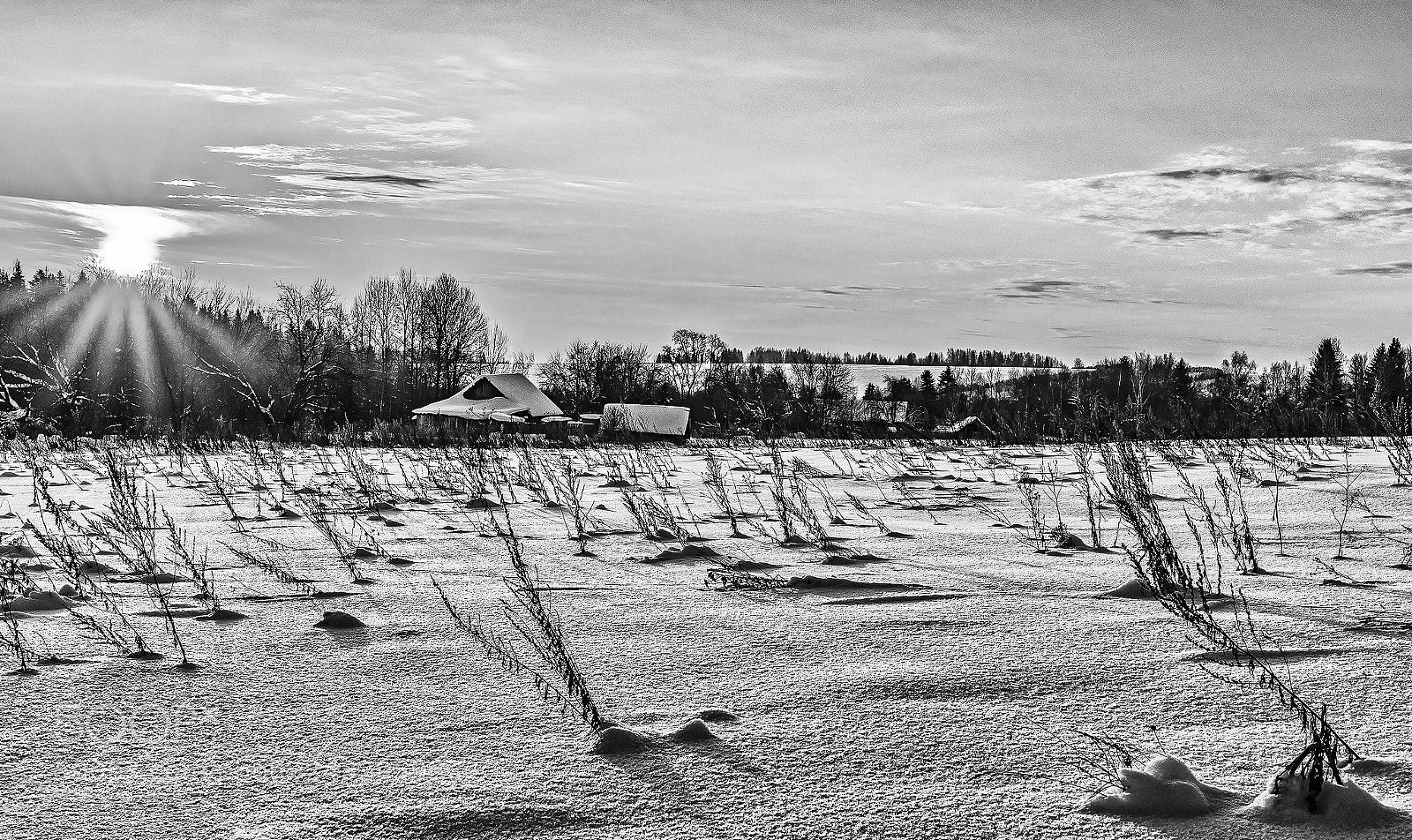 Nikon D7100 sample photo. Рассвет над заброшенной деревней. photography