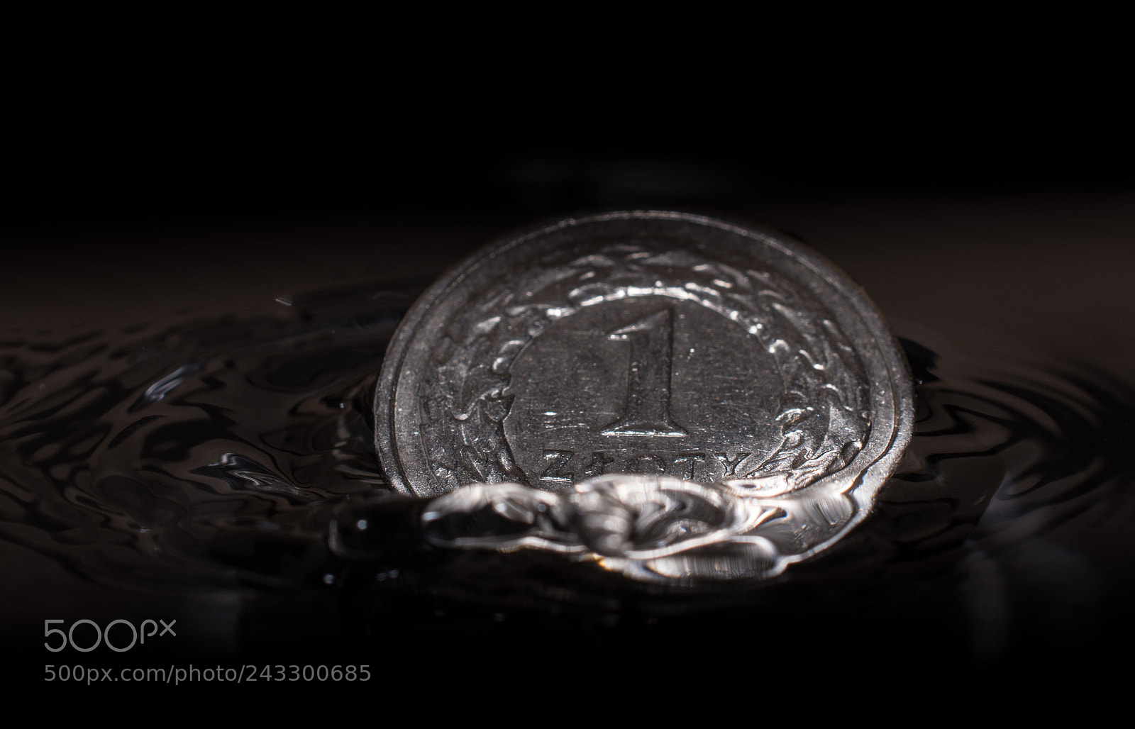Nikon D7200 sample photo. 1 zloty coing splashing photography