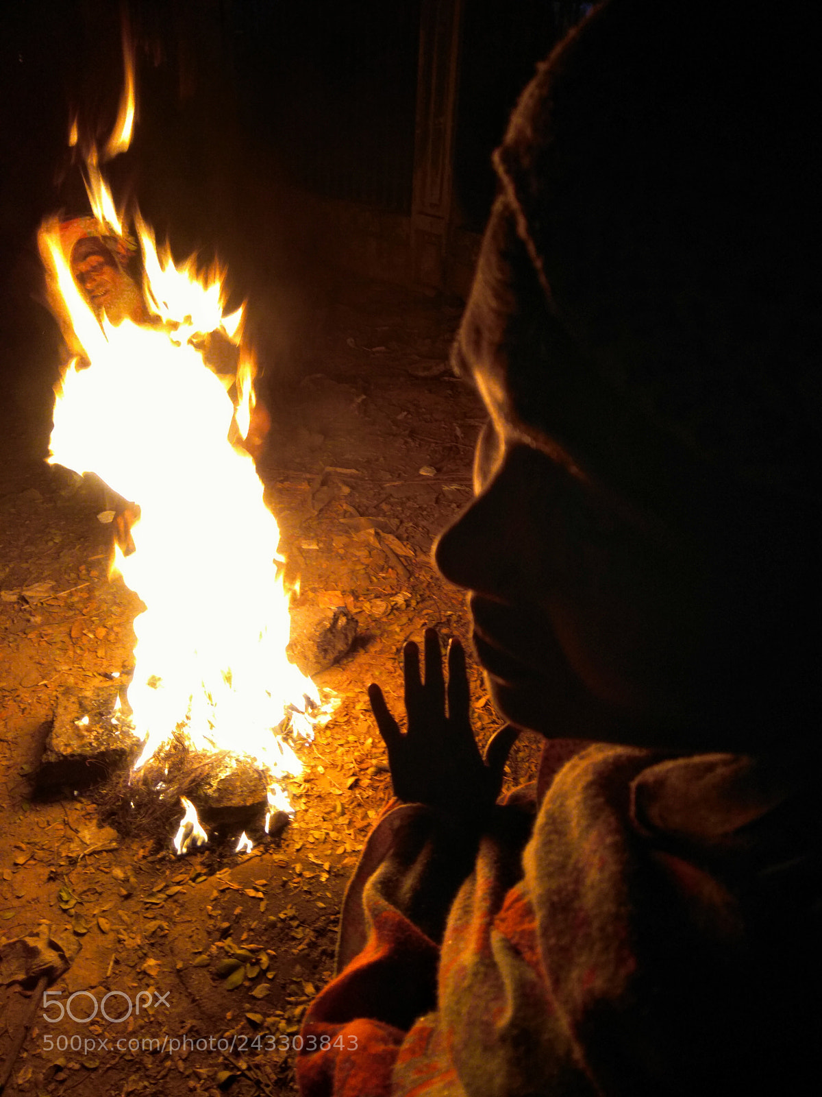 Xiaomi Redmi Note 4 sample photo. Warmth of the fire photography