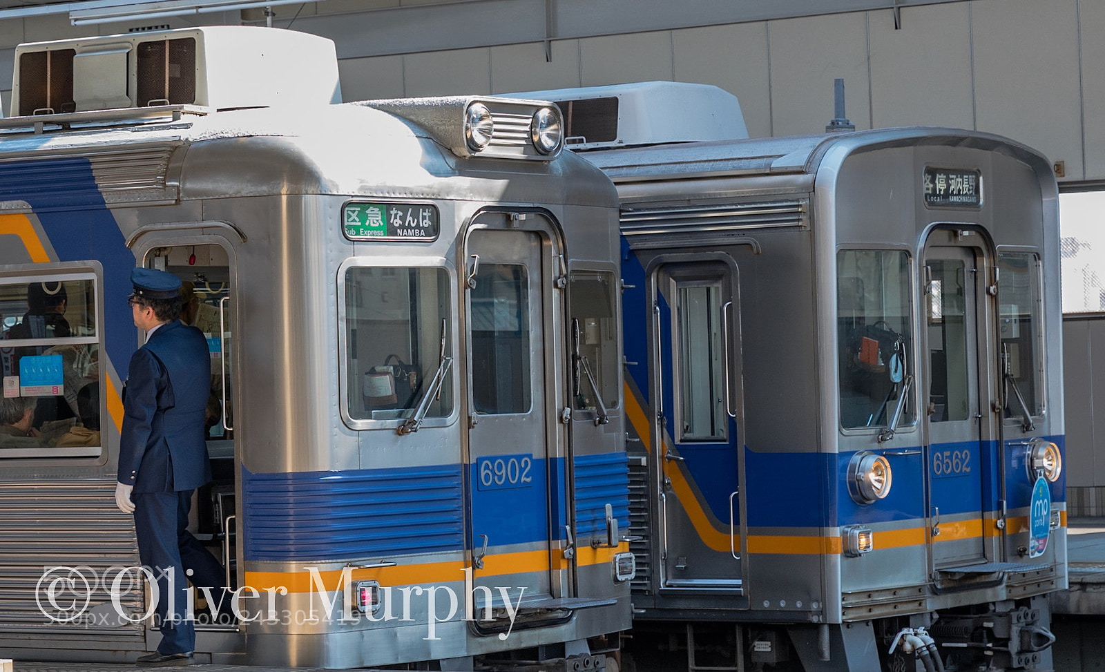 Nikon D500 sample photo. Namba line trains. osaka photography