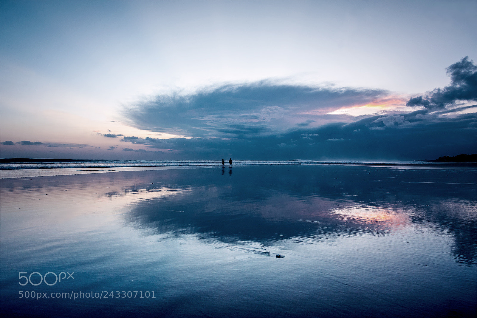 Nikon D700 sample photo. Mirroring a sunset storm photography