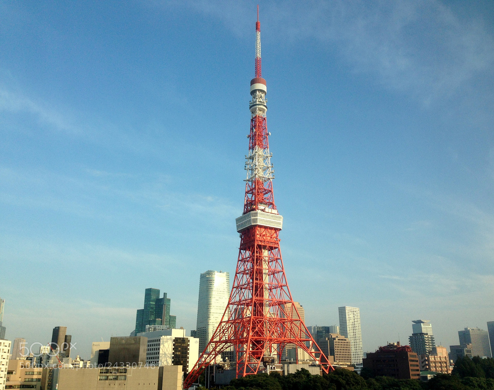 Apple iPhone 5 sample photo. Tokyo tower photography