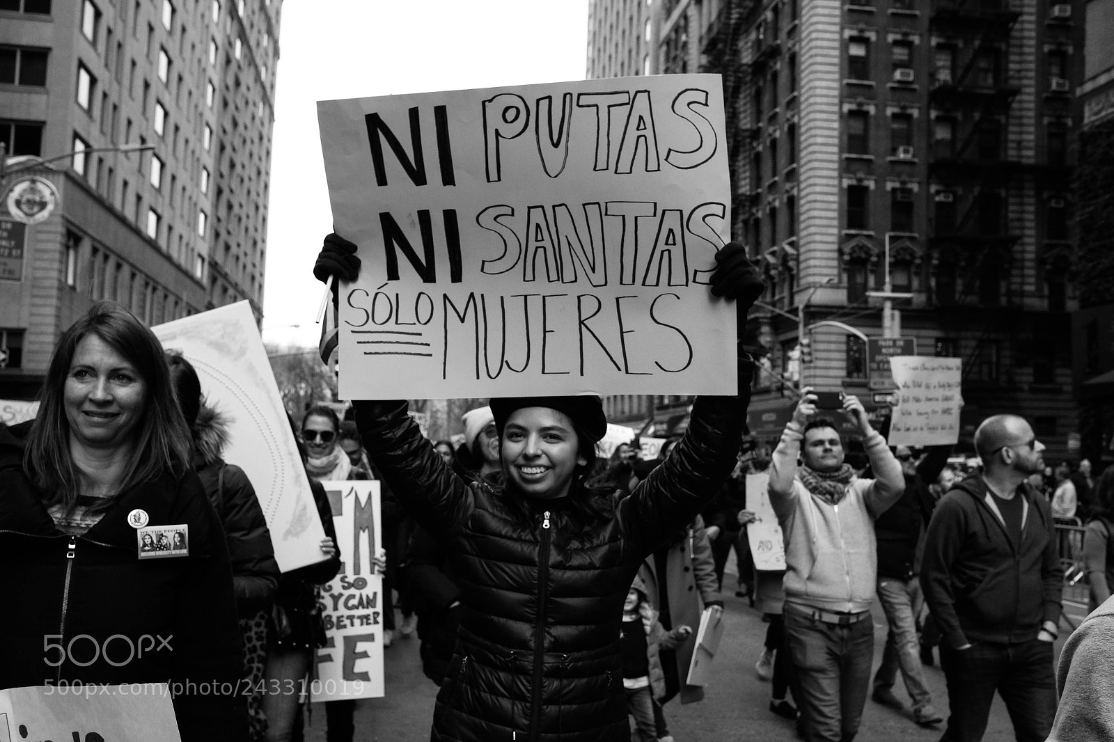 Fujifilm X-E2S sample photo. "women's march nyc" photography