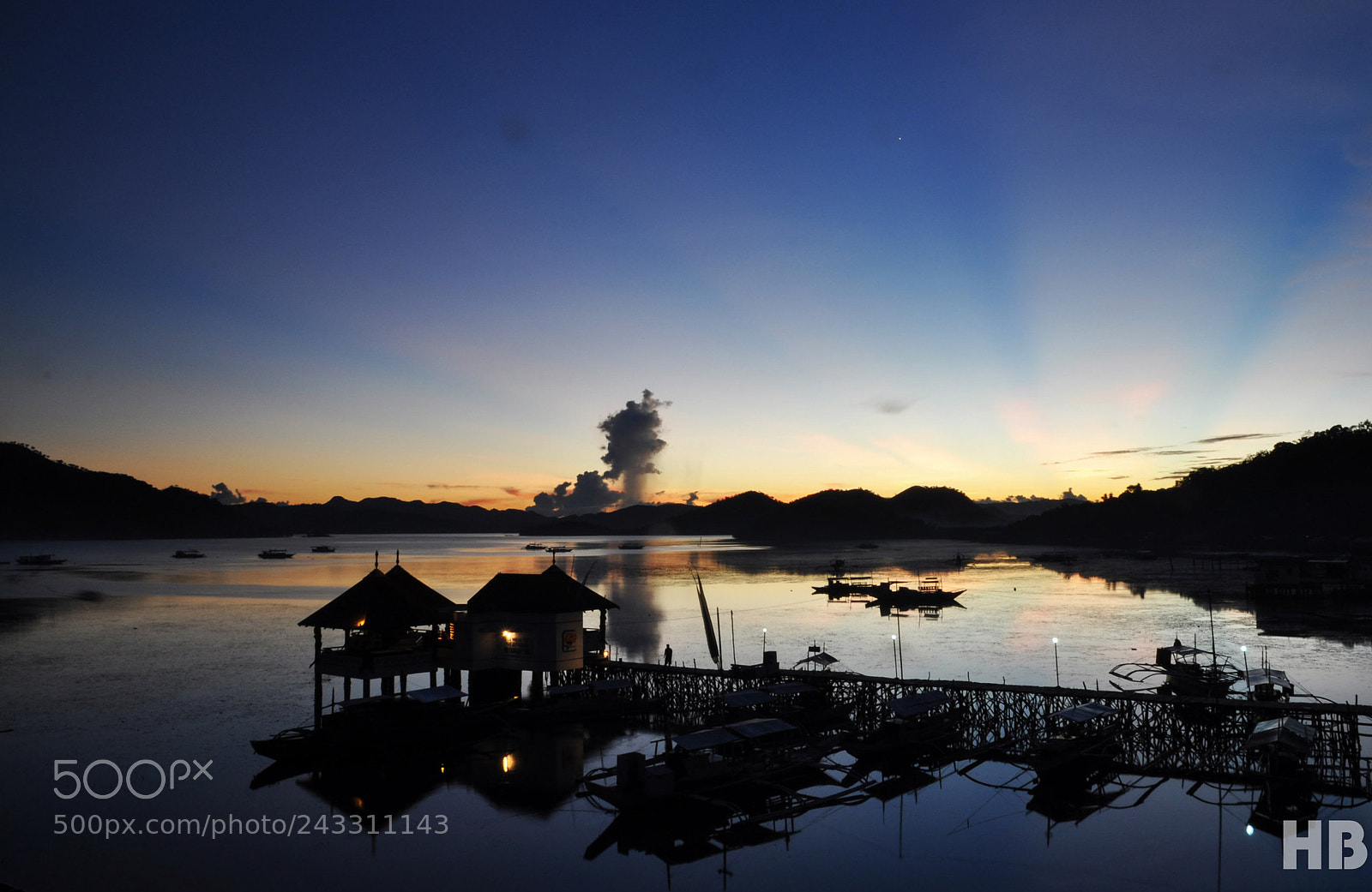 Nikon D90 sample photo. Coron port at dawn photography