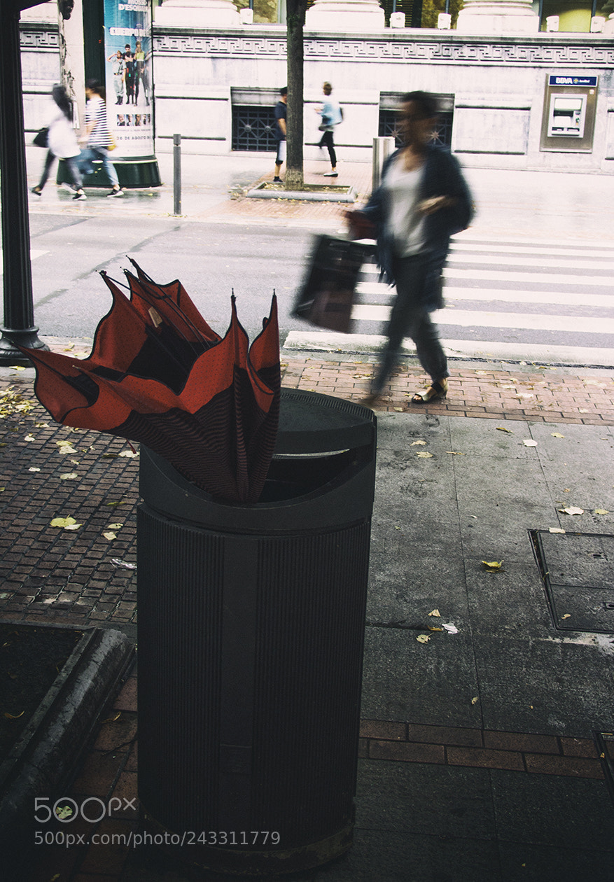 Olympus OM-D E-M5 sample photo. Broken umbrella photography