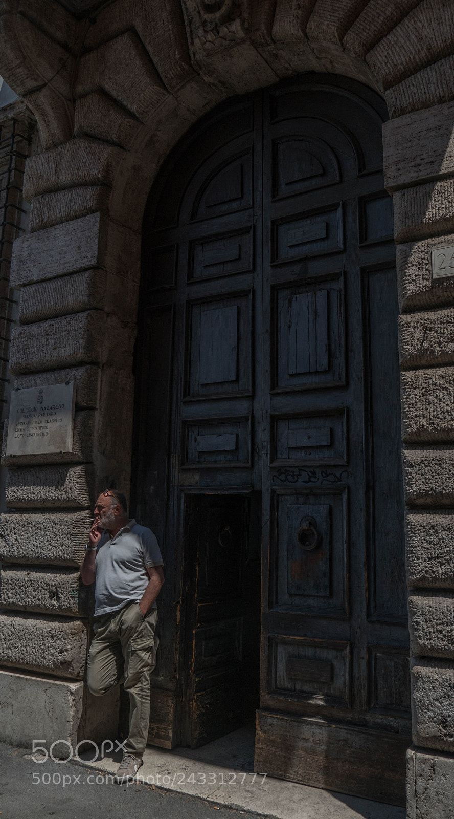 Sony a7R II sample photo. A doorway in rome photography