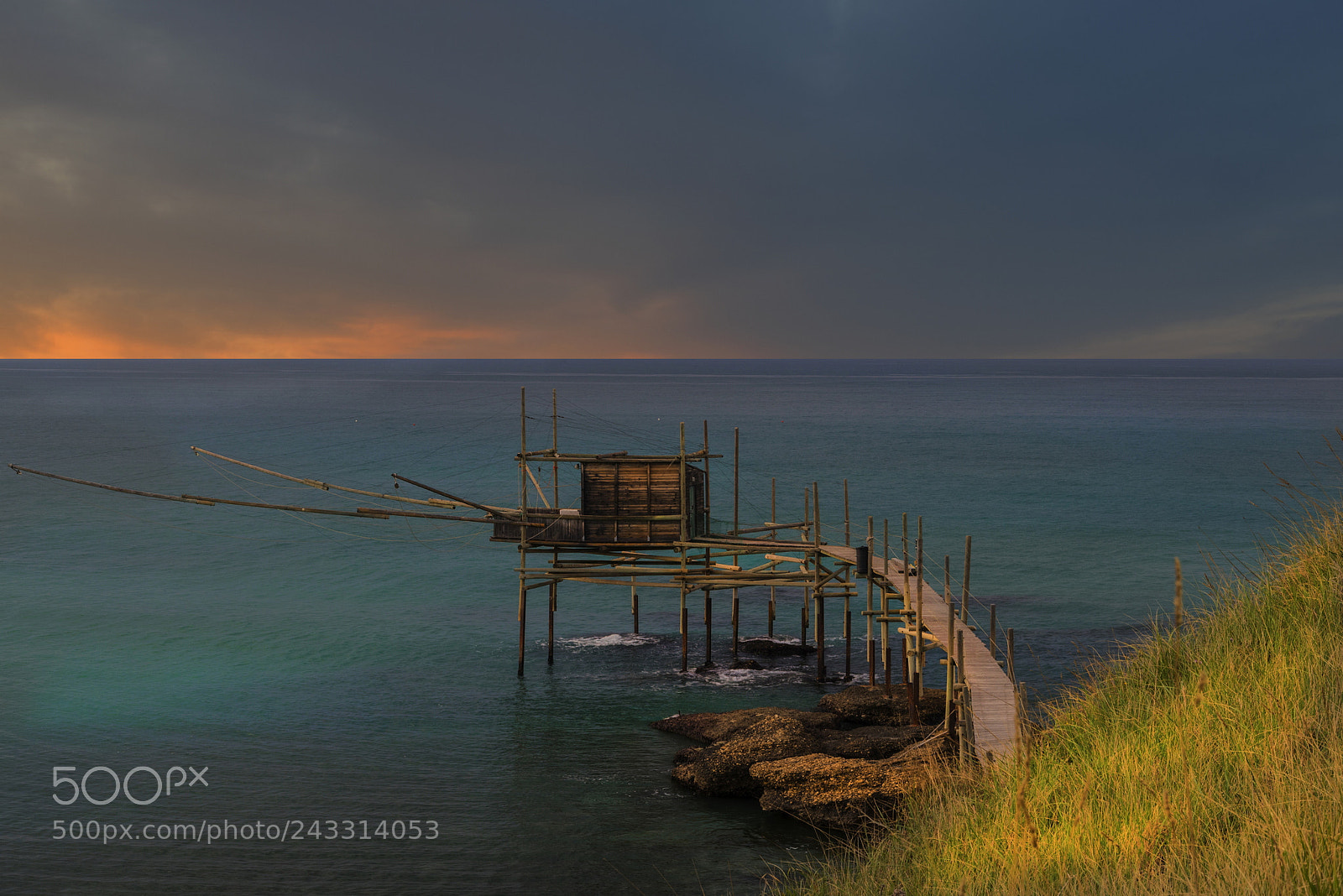 Nikon D810 sample photo. Trabocco on the adriatic photography