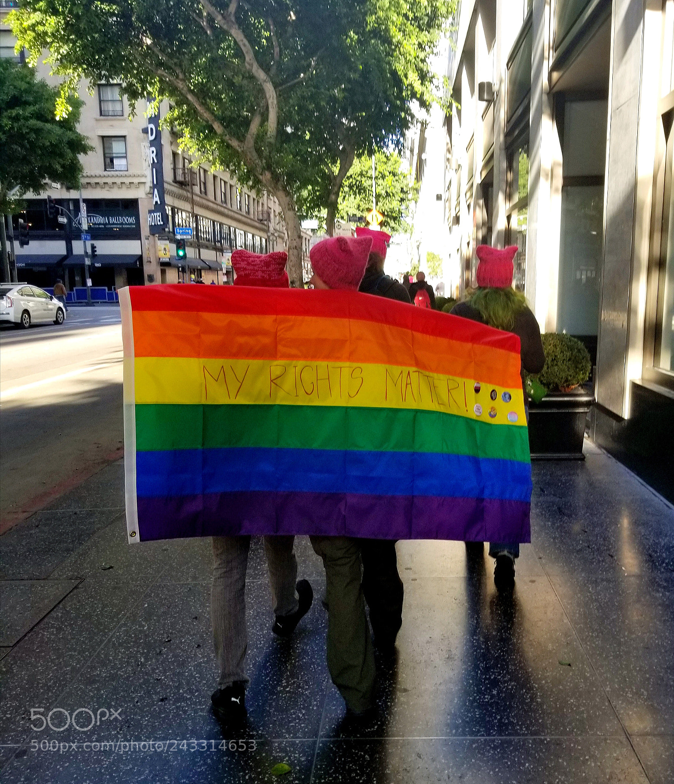Samsung Galaxy S8+ sample photo. Women's march la photography