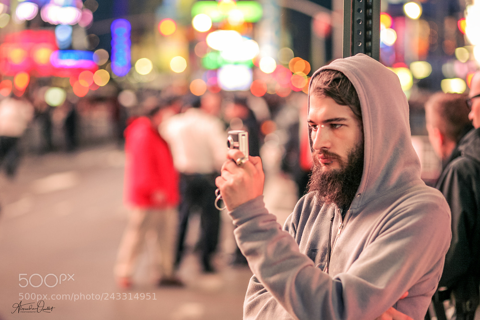 Canon EOS 5D sample photo. Tourist in time square photography