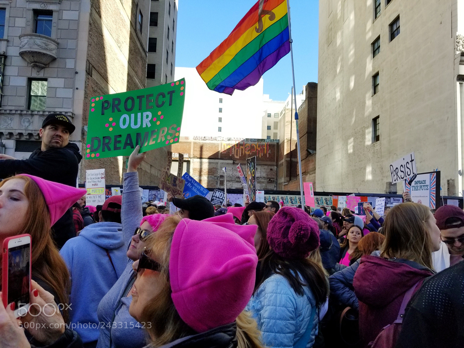 Samsung Galaxy S8+ sample photo. Women's march la 2 photography