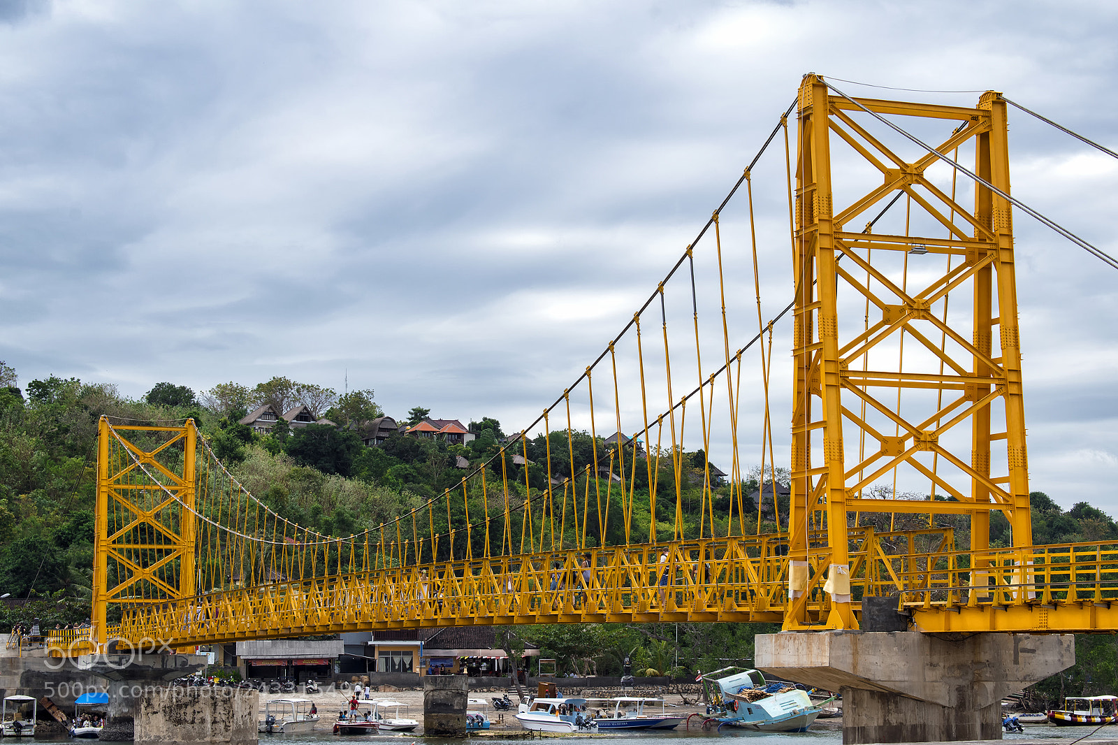 Nikon D5500 sample photo. The yellow bridge photography