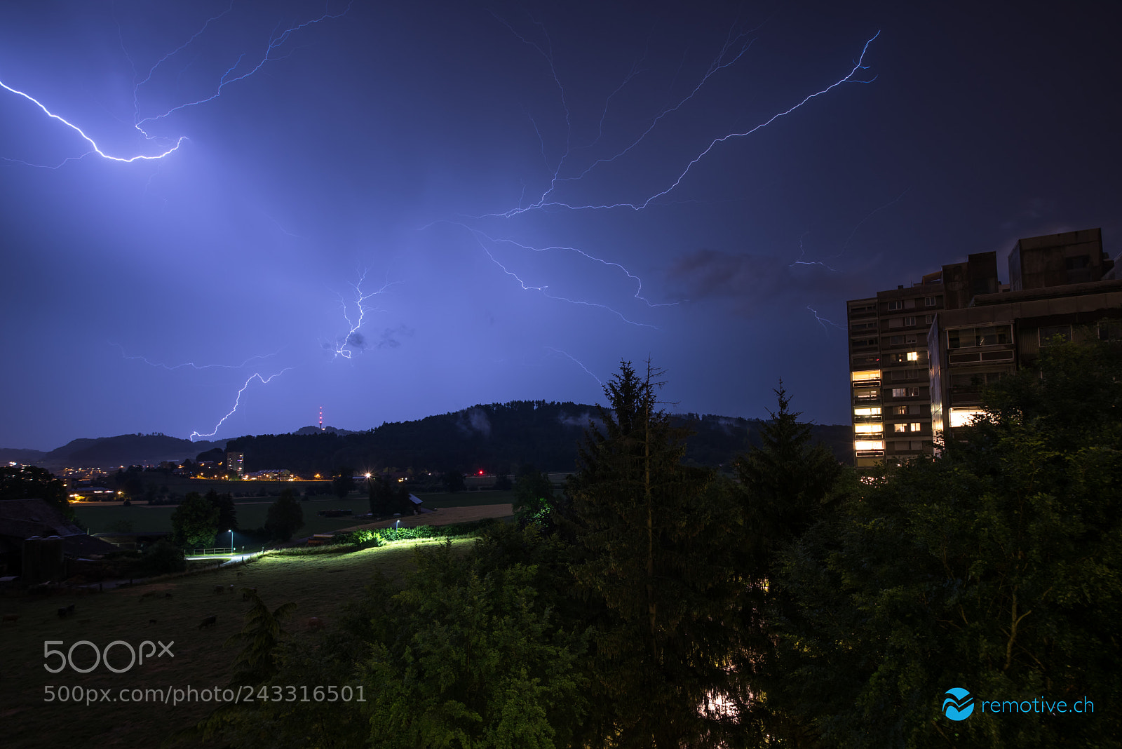 Nikon D810 sample photo. Thunderstorm in bern photography