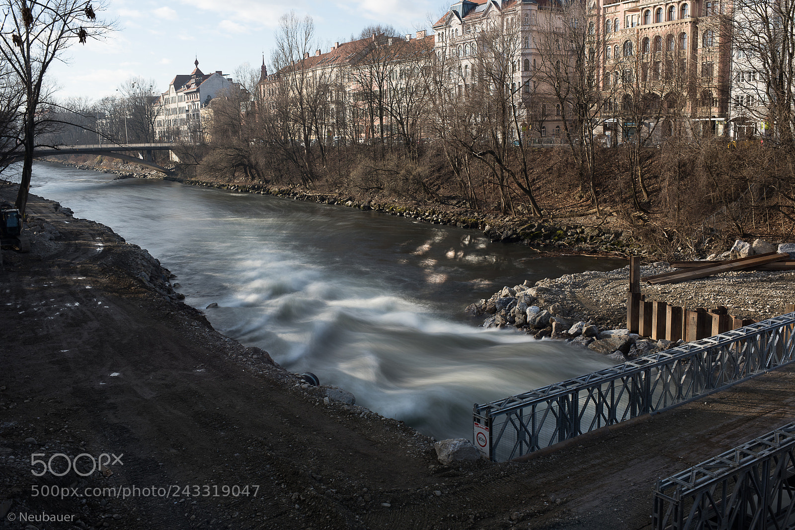 Nikon D810 sample photo. Mur in graz baustelle photography