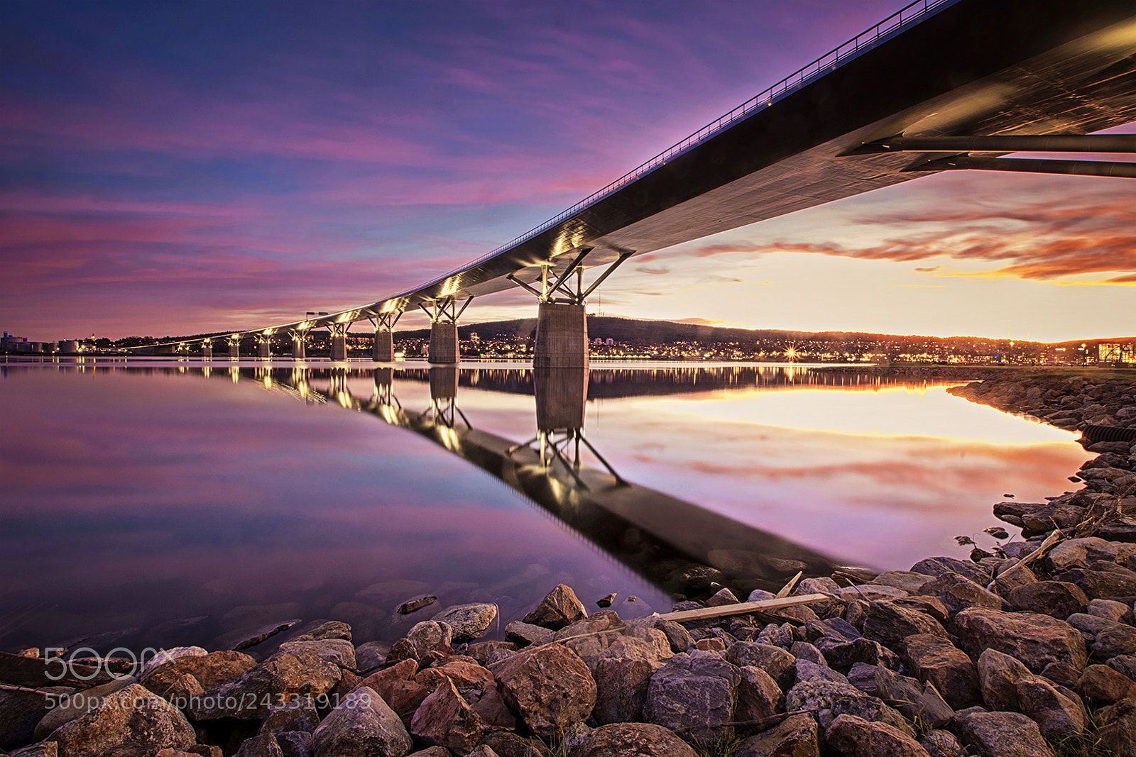 Nikon D500 sample photo. Evening at sundsvall brigde photography