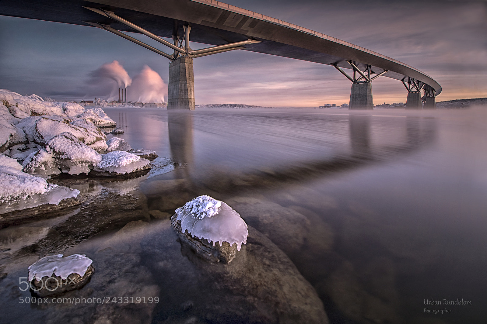 Nikon D500 sample photo. Cold evening, sundsvall bridge photography