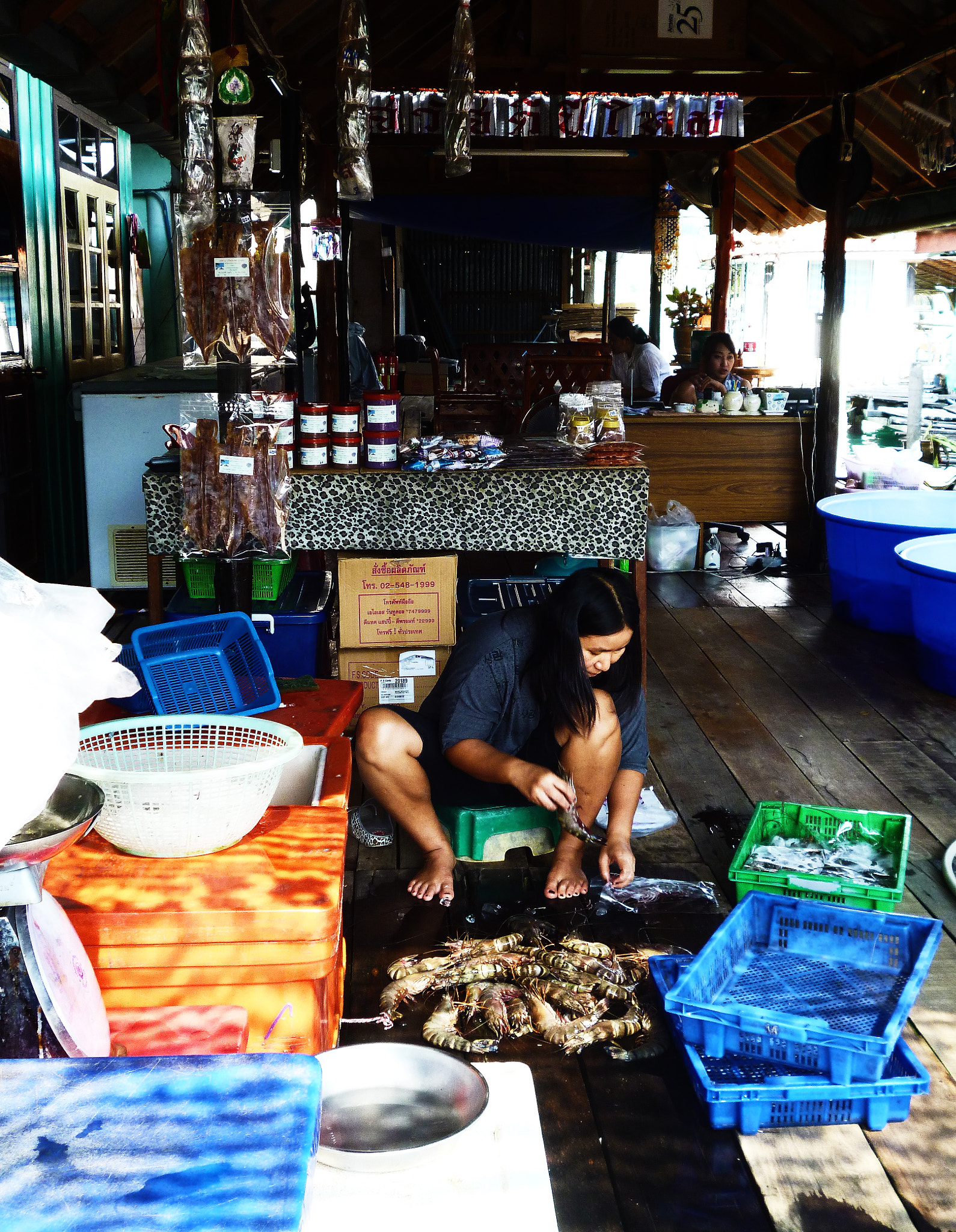 Panasonic DMC-FS16 sample photo. Fishing shop, koh chang photography