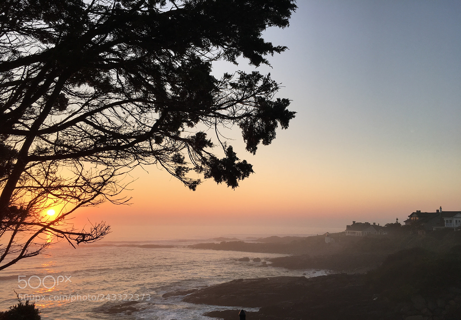 Apple iPhone 6s sample photo. Ogunquit cliff sunset photography