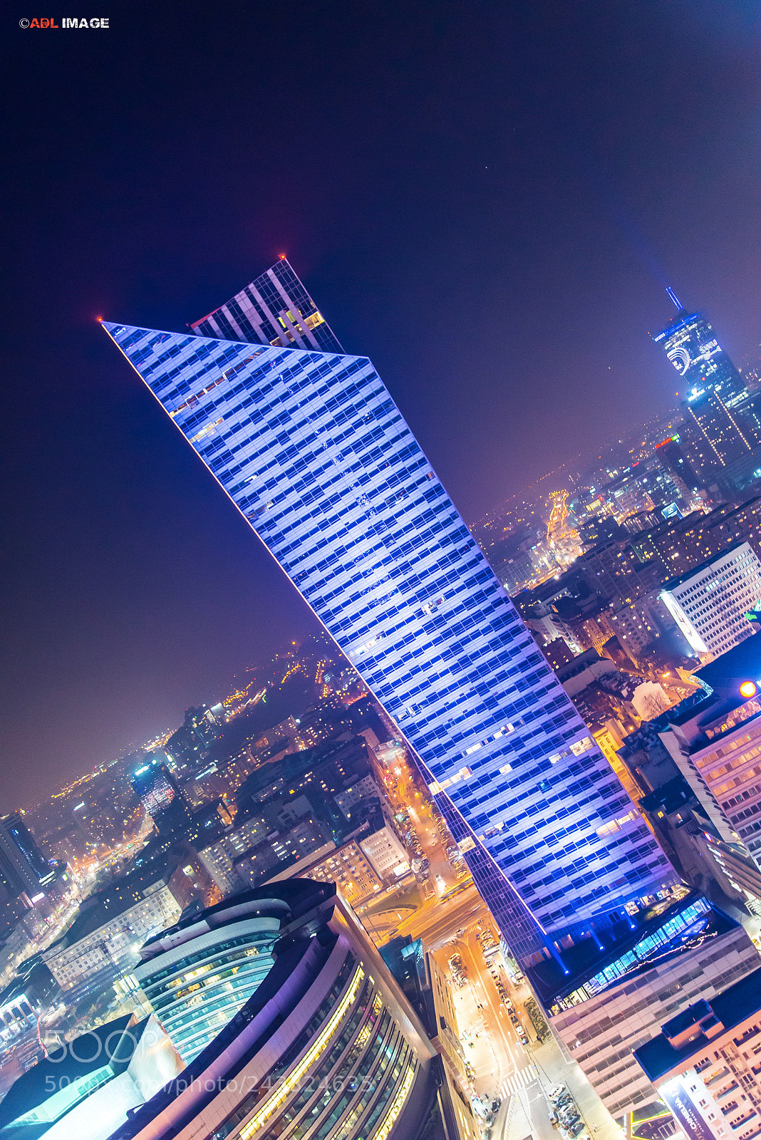 Nikon D610 sample photo. Warsaw financial district photography
