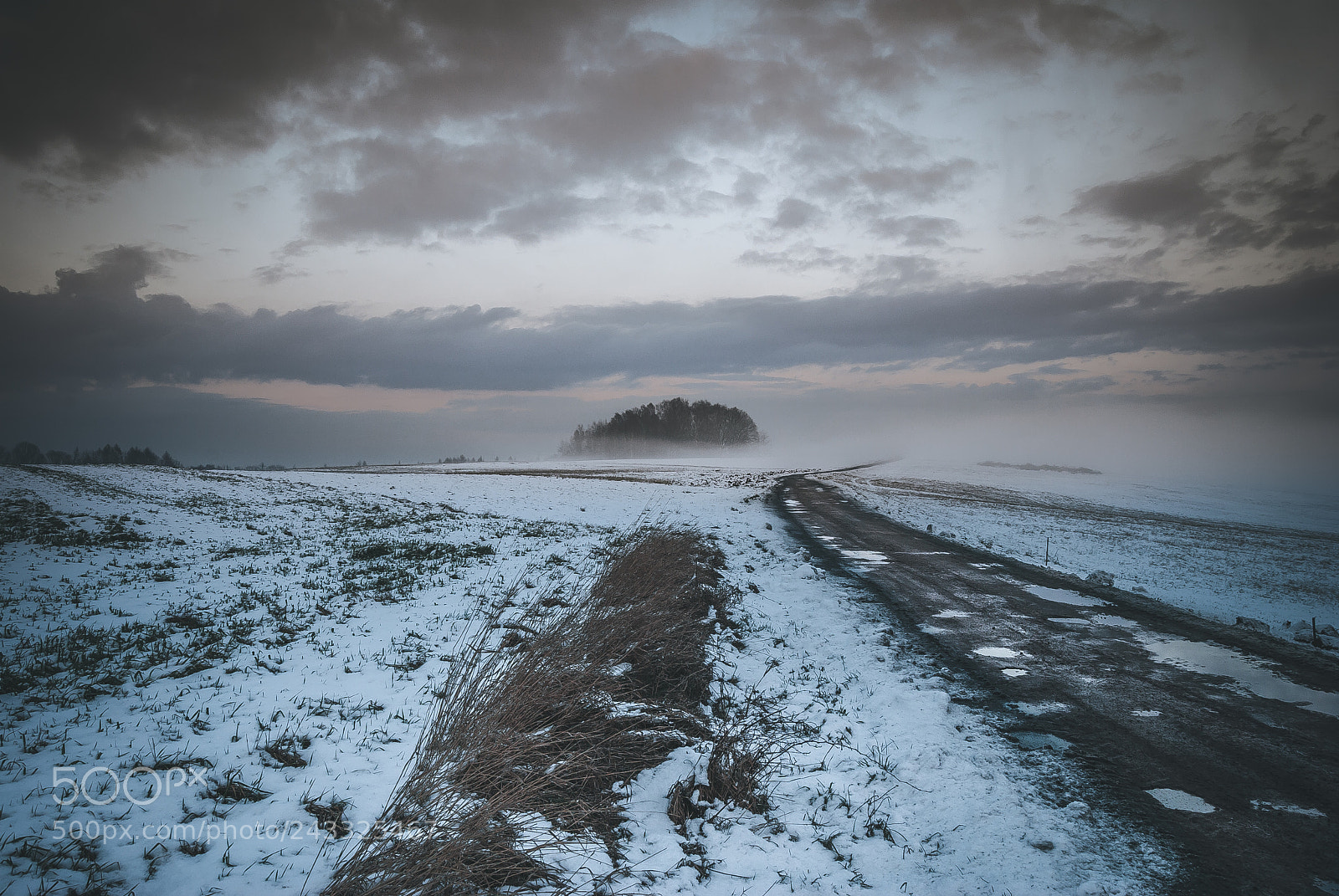 Nikon D60 sample photo. Moody road photography