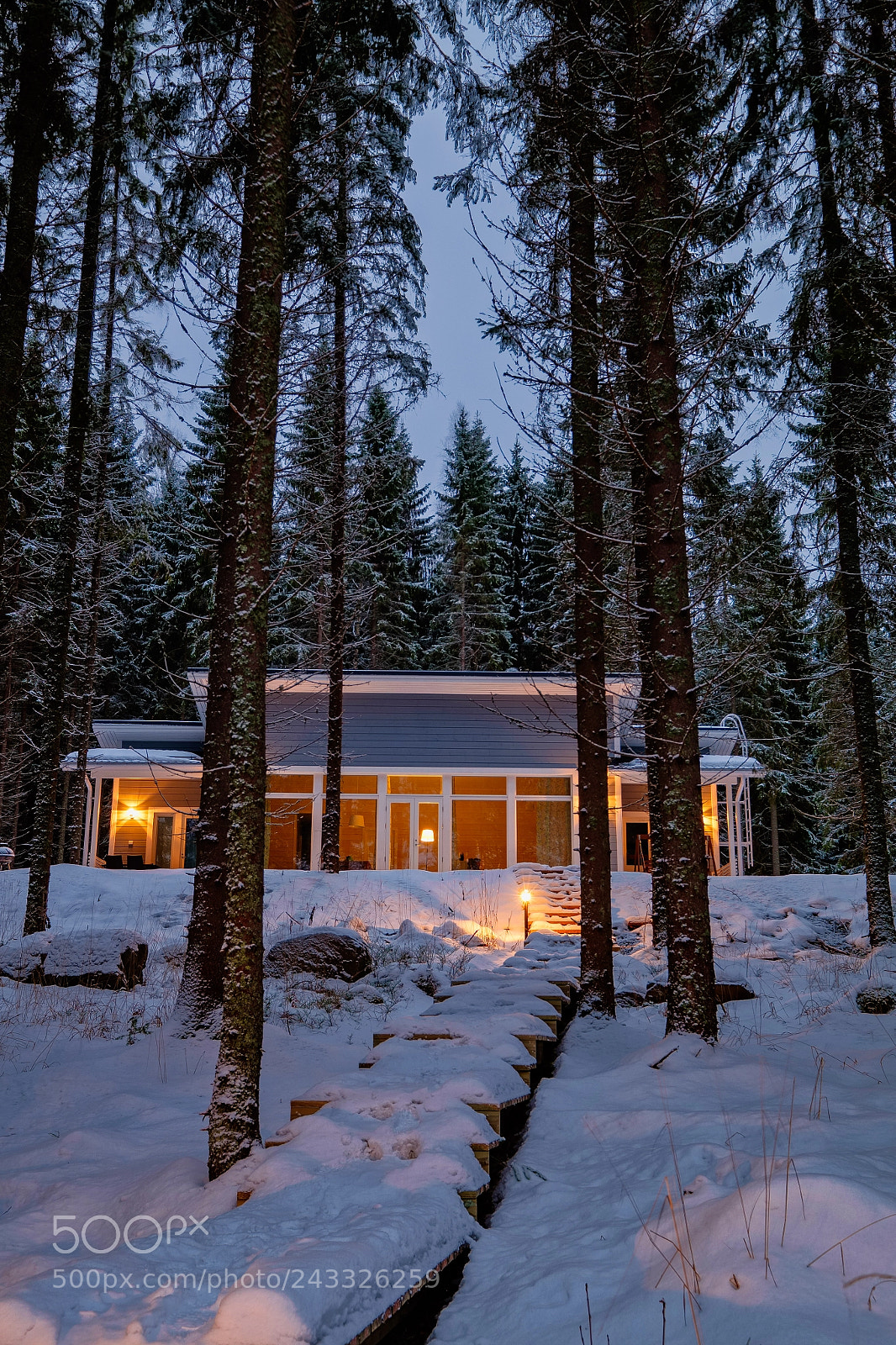 Fujifilm X-T1 sample photo. Winter evening photography