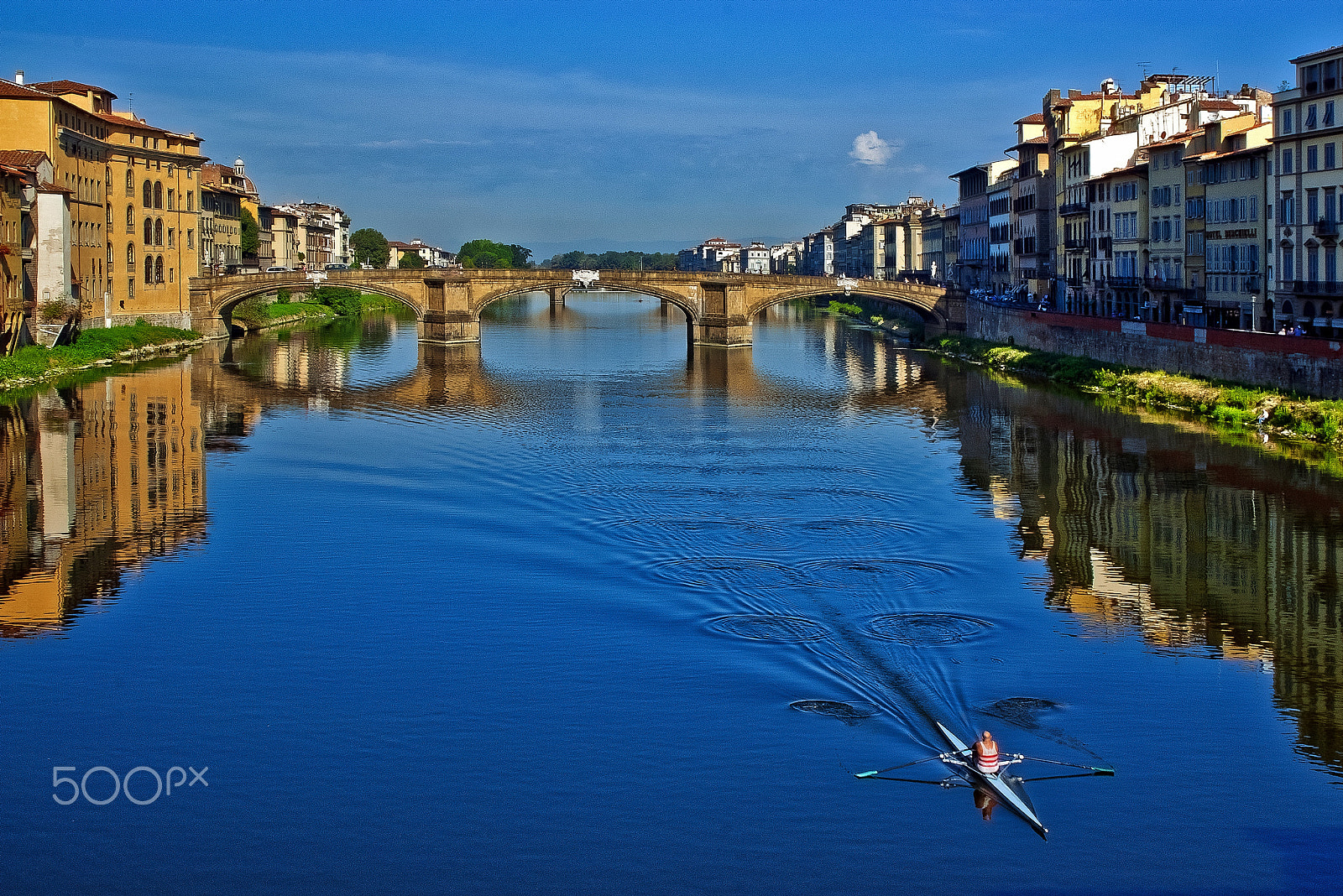 Pentax *ist D sample photo. View from ponte vecchio bridge. photography