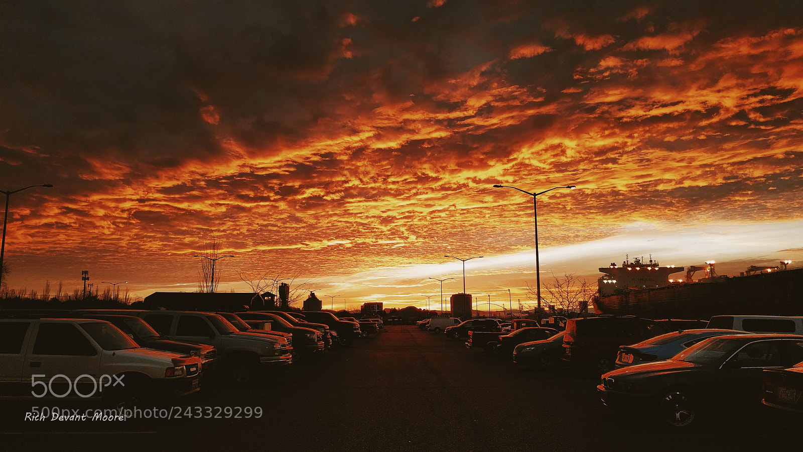 LG Nexus 5X sample photo. Fiery clouds at sunrise photography