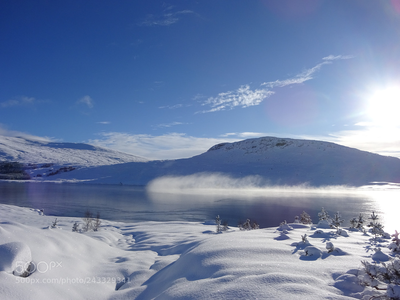 Sony Cyber-shot DSC-WX350 sample photo. Morning mist on loch photography