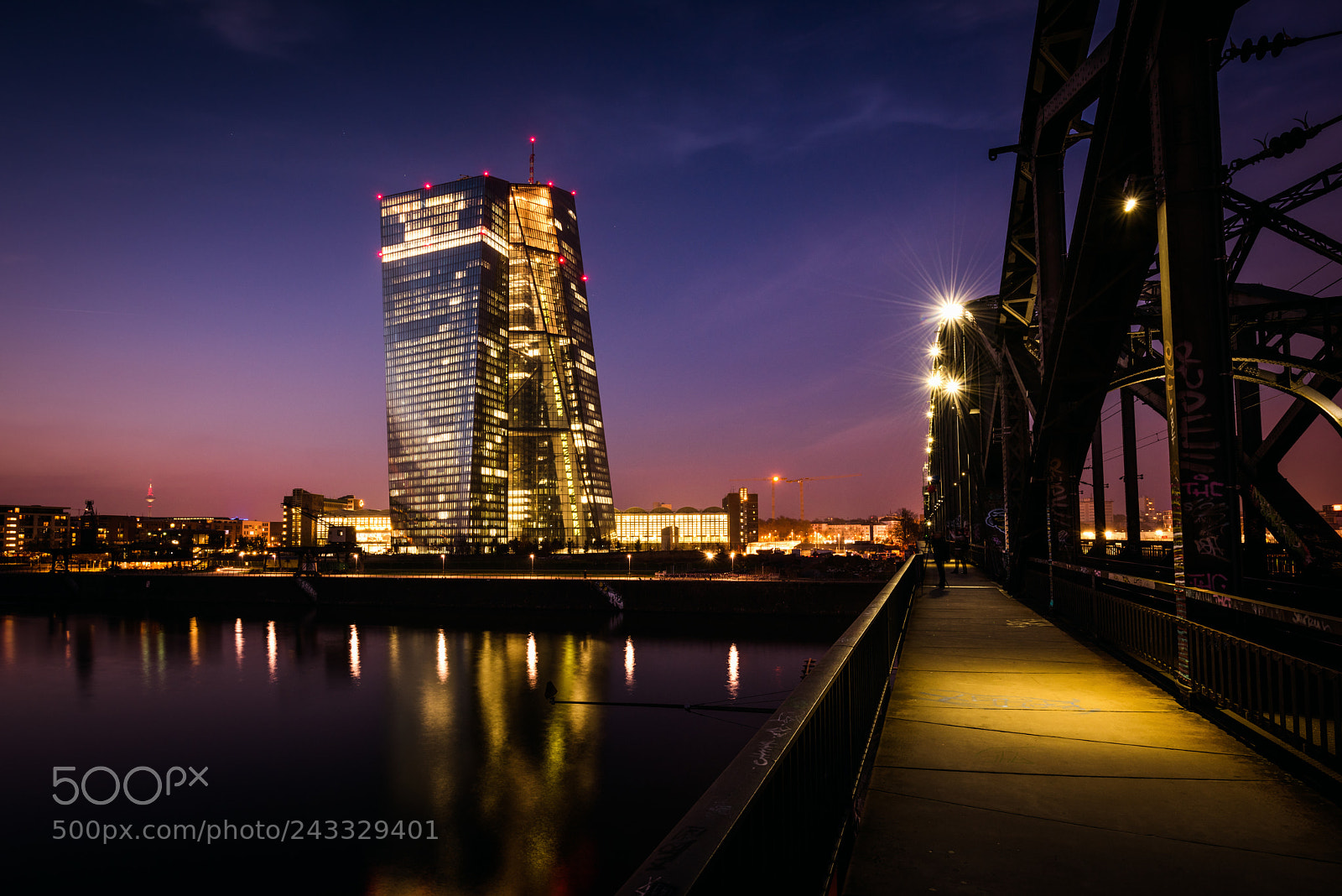 Nikon D810 sample photo. Frankfurt at night photography