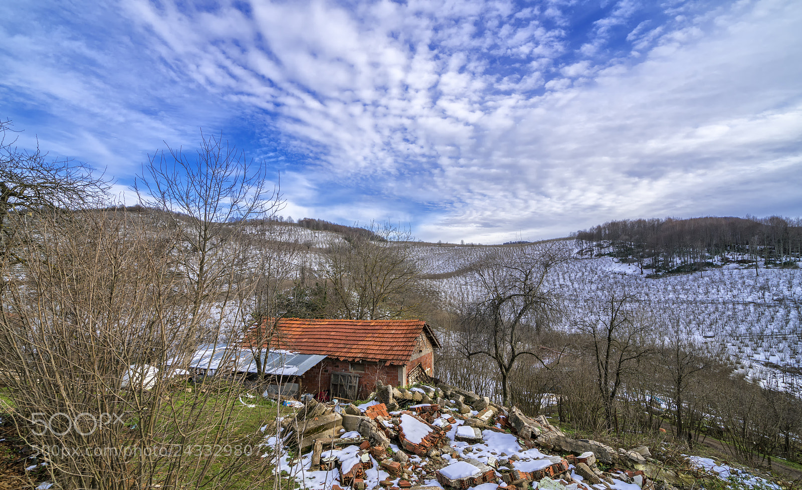 Sony a7R II sample photo. Snow and sky in photography