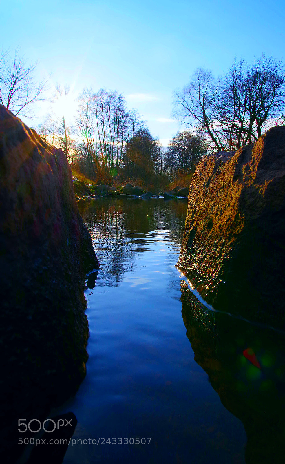 Pentax K-70 sample photo. Stones in the water photography