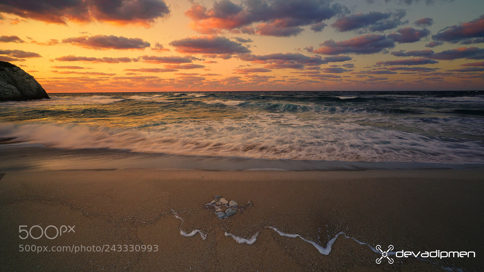 Sony a7R II sample photo. Sunset in the black photography