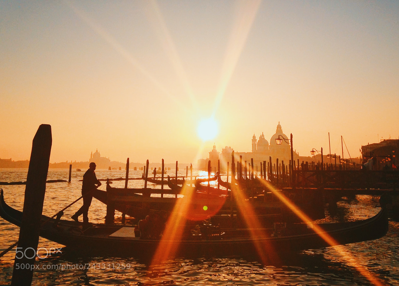 Apple iPhone 5 sample photo. Sunset in venice photography