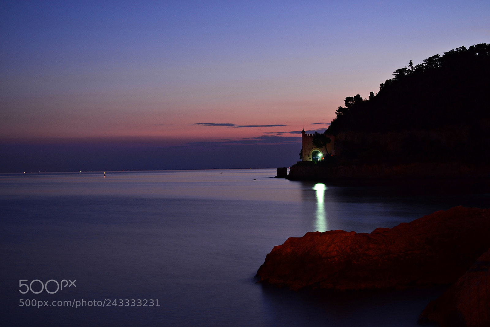 Nikon D3100 sample photo. Miramare evening photography