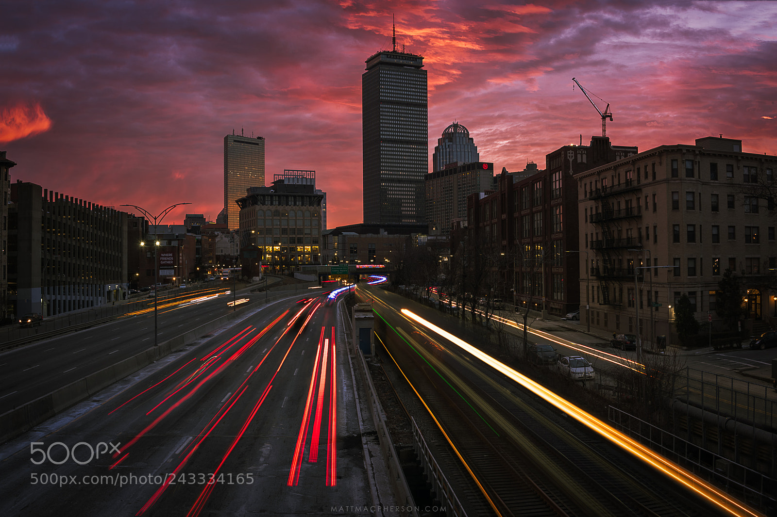 Nikon D810 sample photo. Sunrise over i-90 in photography