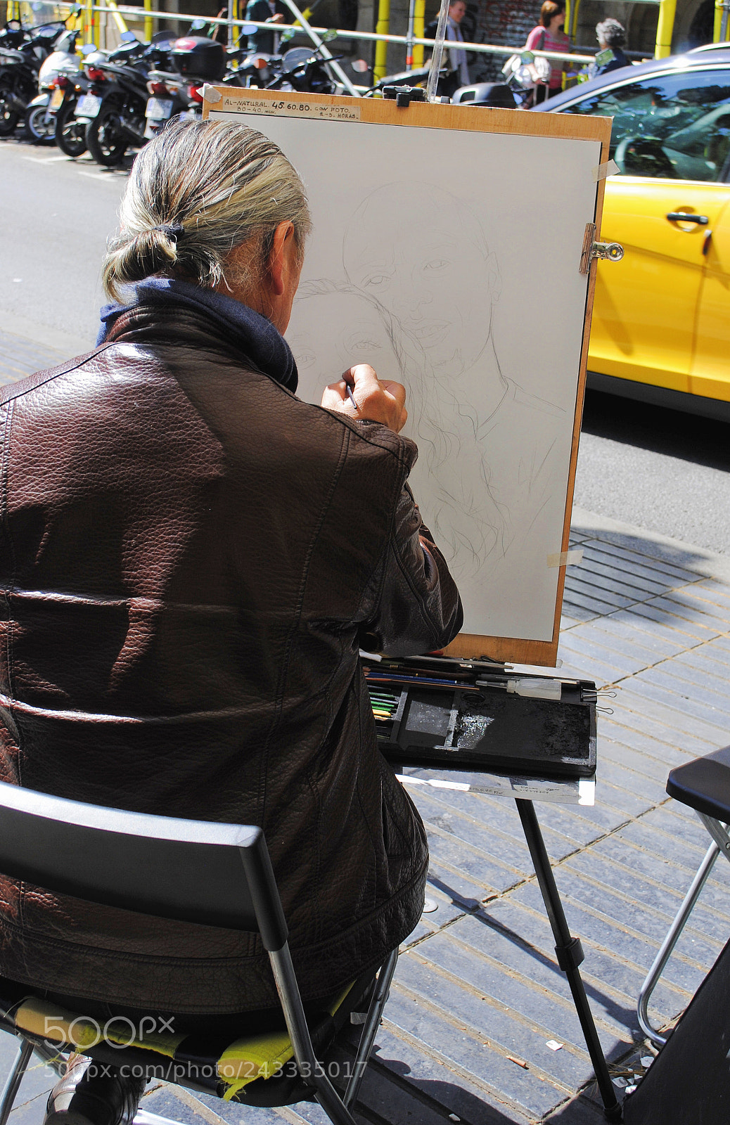 Nikon D3000 sample photo. Street artist photography