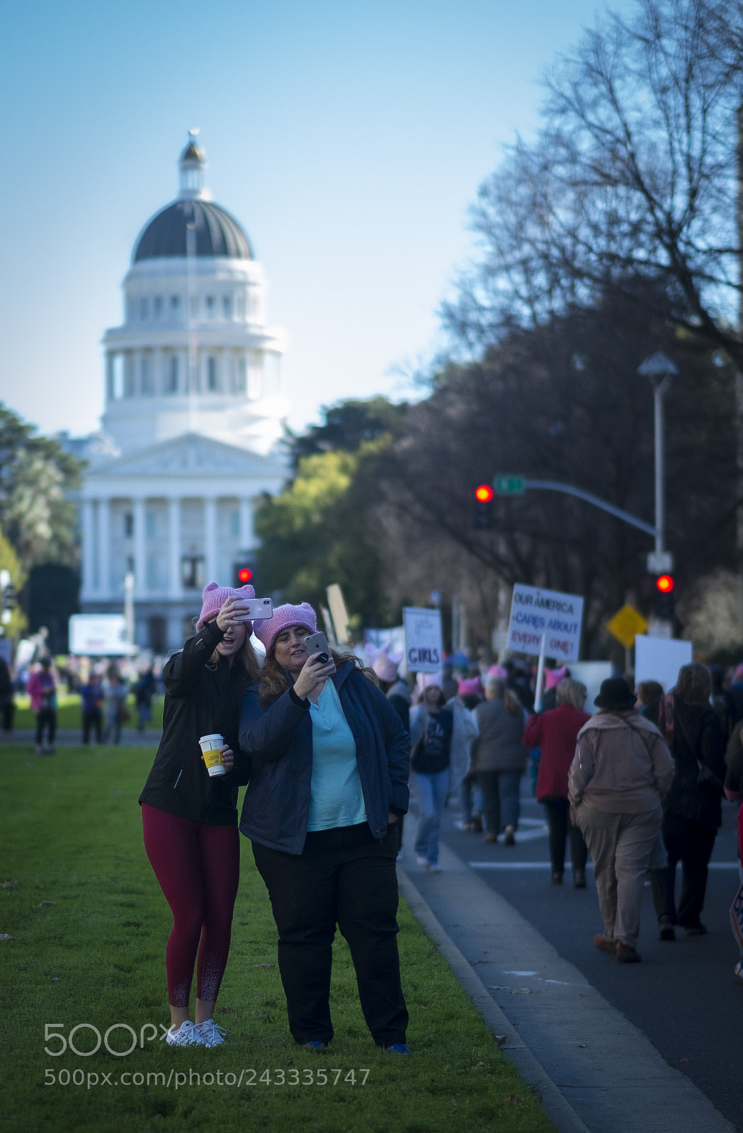 Fujifilm X-Pro1 sample photo. Women's march sacramento photography