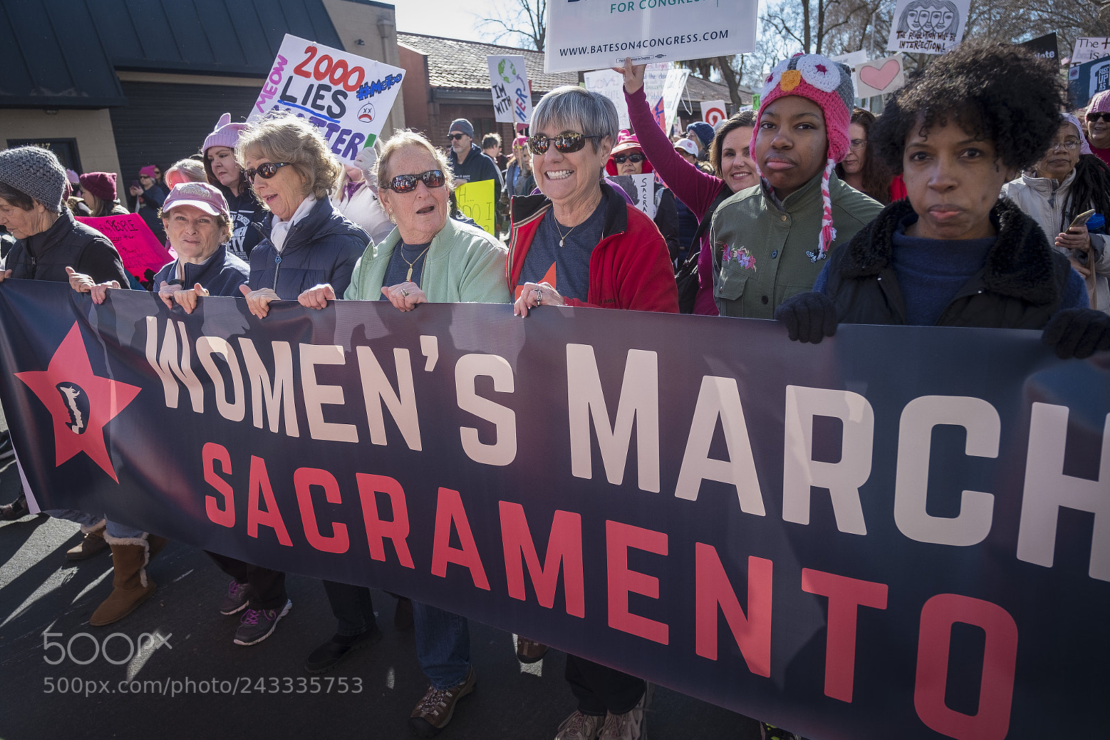 Fujifilm X-Pro1 sample photo. Women's march sacramento photography