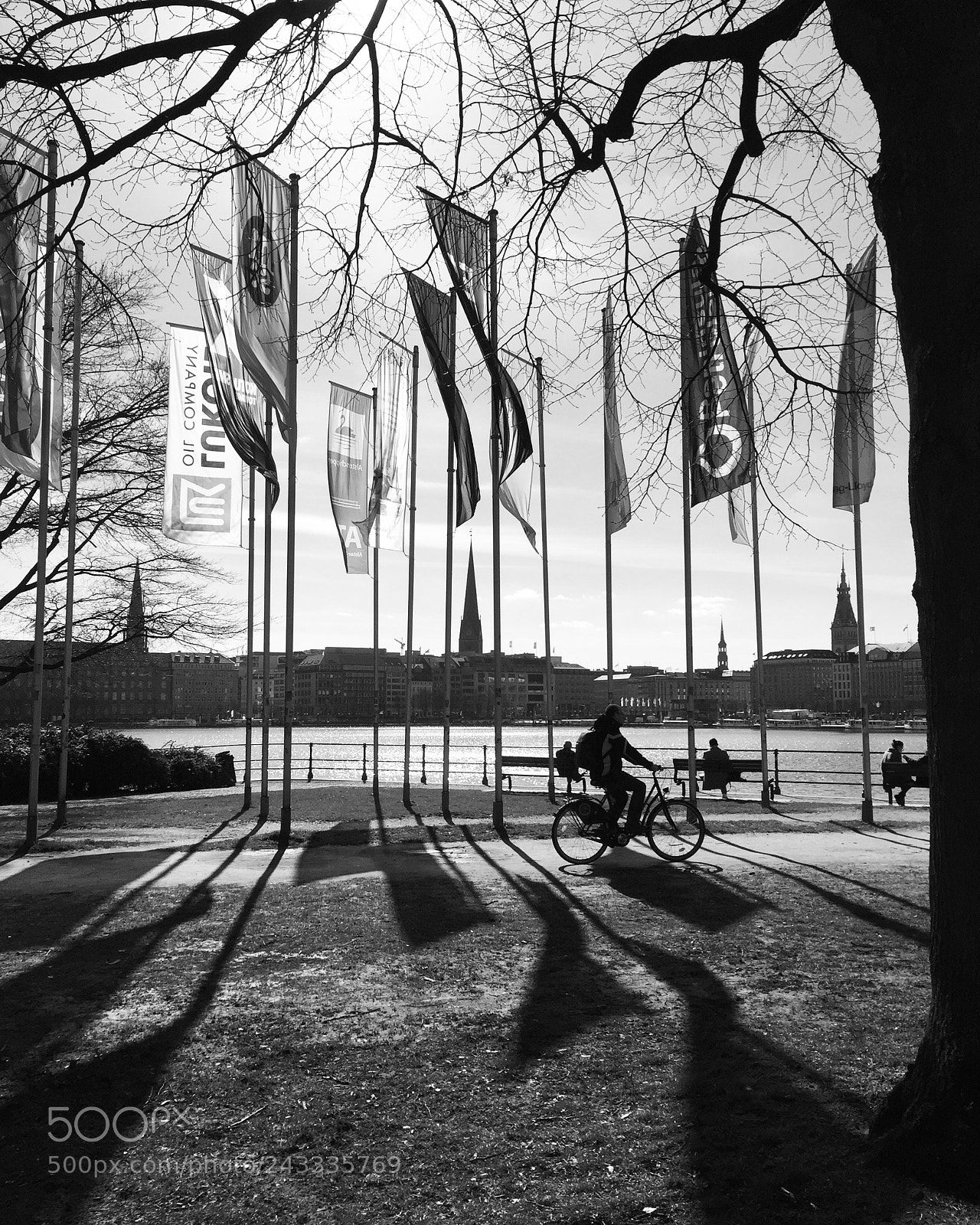 Apple iPhone 6 sample photo. Binenalster, hamburg march 2017 photography