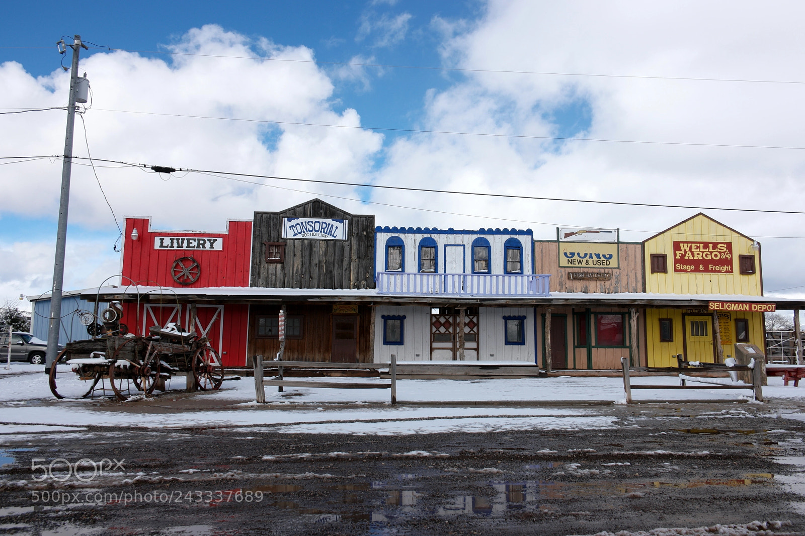 Samsung NX500 sample photo. Seligman depot on route 66 photography