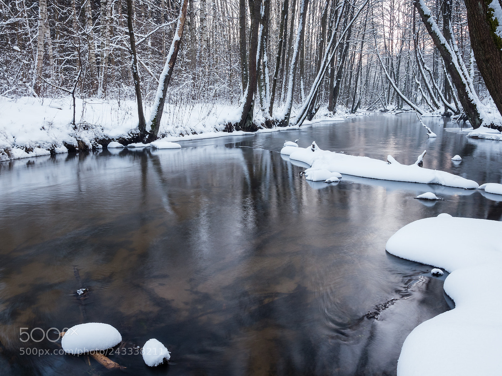 Panasonic Lumix DMC-G6 sample photo. River lasosna one frosty photography