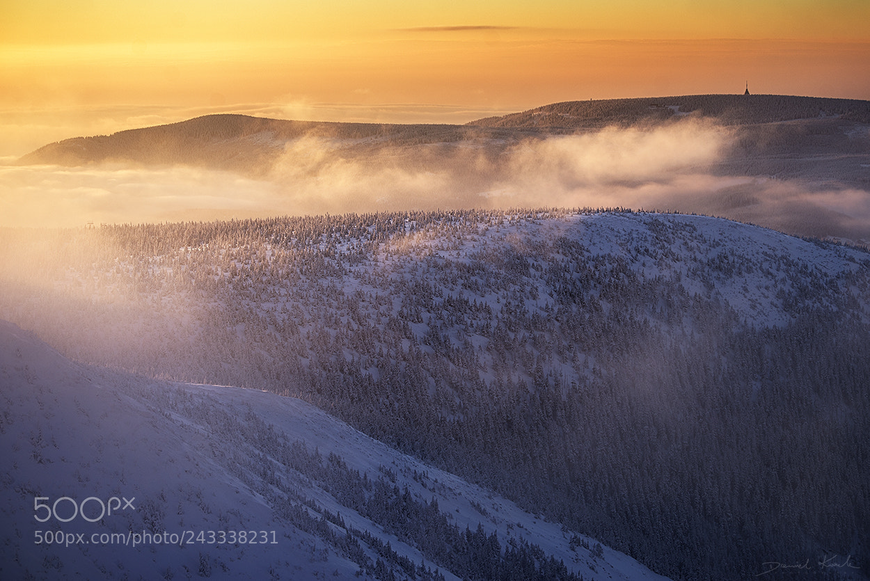 Nikon D610 sample photo. Sunrice in karkonosze mountains photography