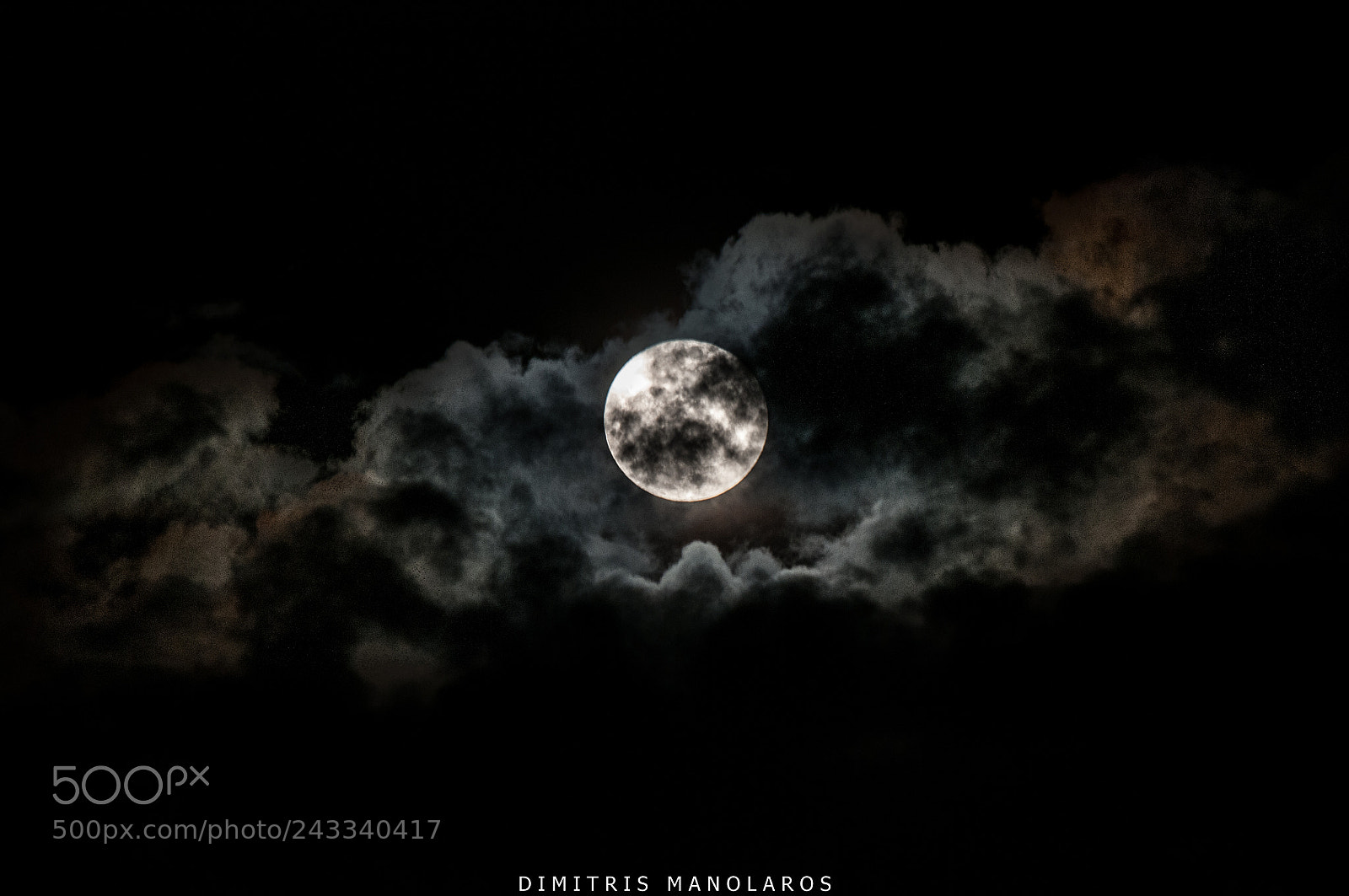 Nikon D300 sample photo. Full moon photography