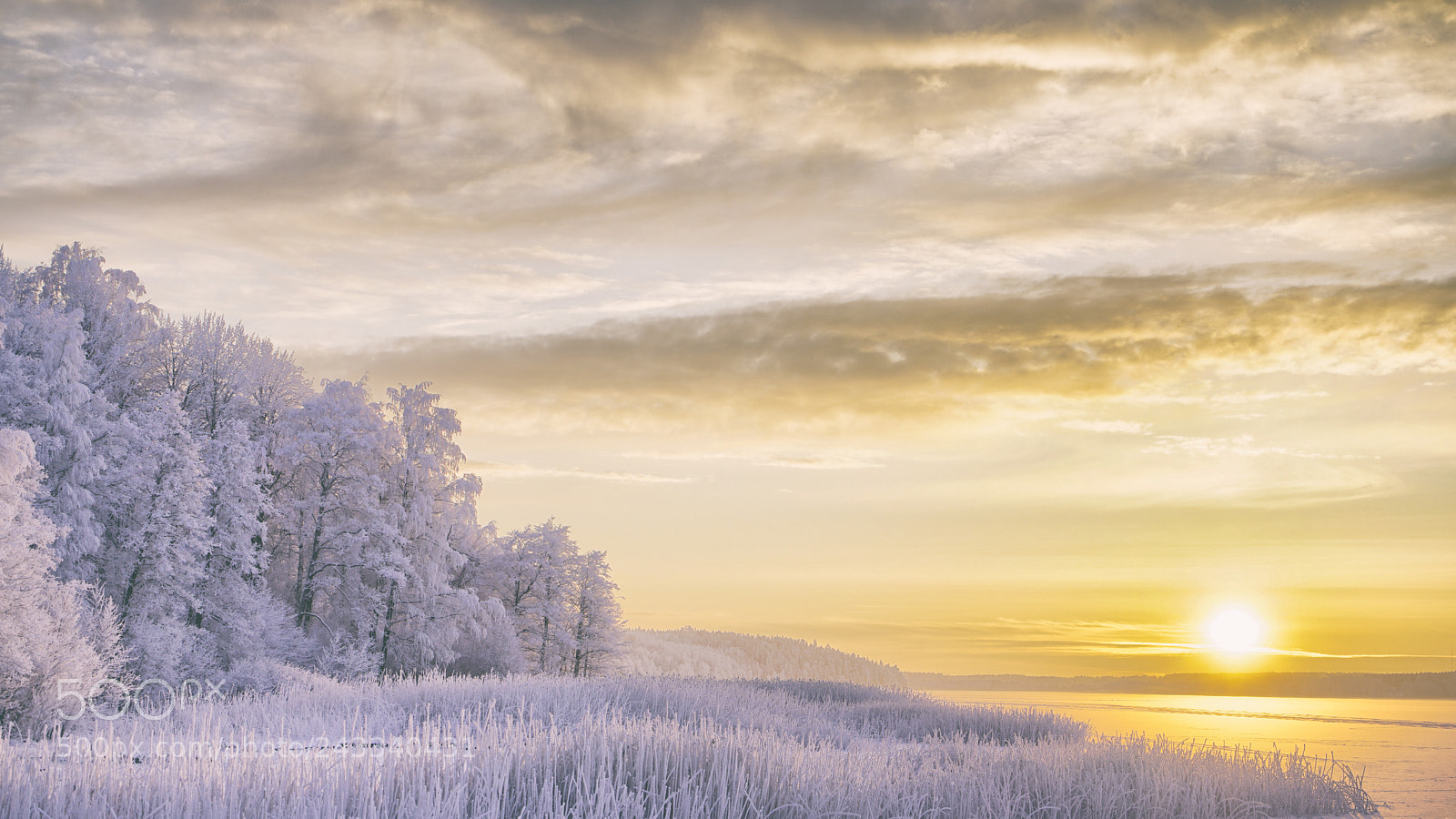 Sony a7R II sample photo. Winter sunset photography