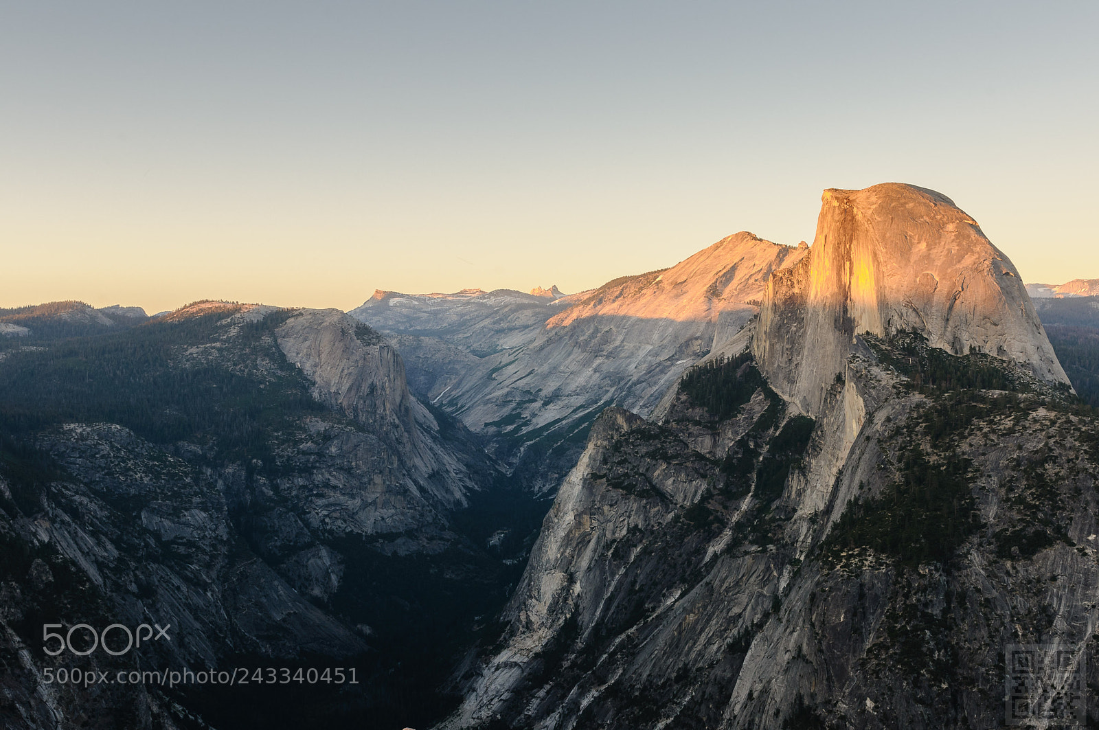 Nikon D300S sample photo. Sunset at half dome photography