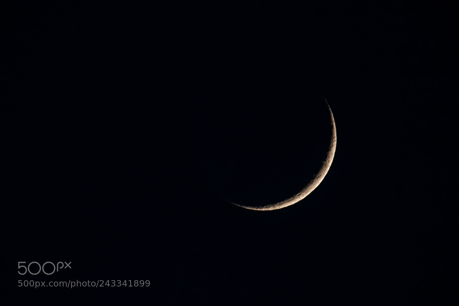 Canon EOS 760D (EOS Rebel T6s / EOS 8000D) sample photo. Crescent moon photography