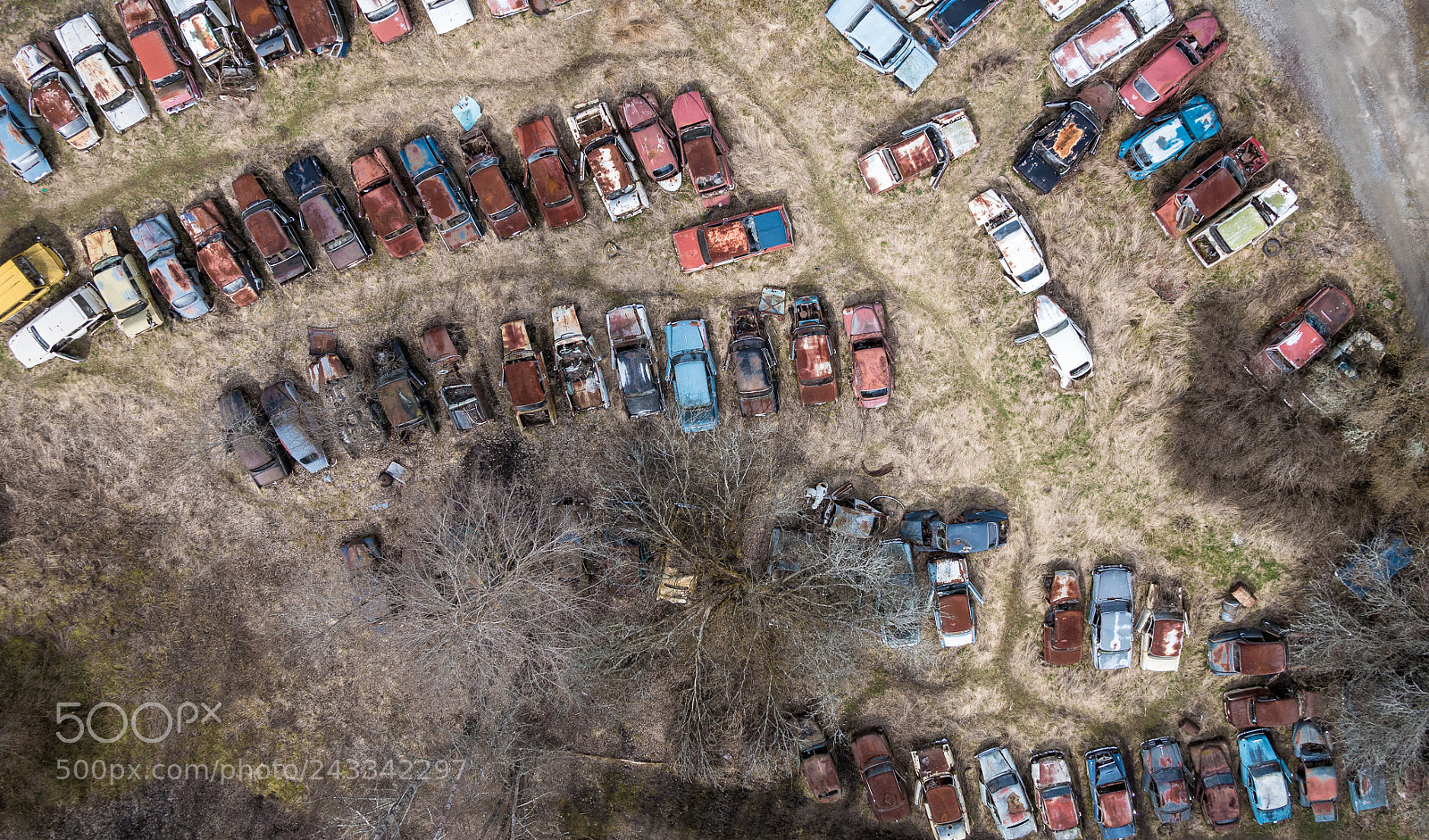 Panasonic Lumix DMC-GH4 sample photo. Car graveyard photography